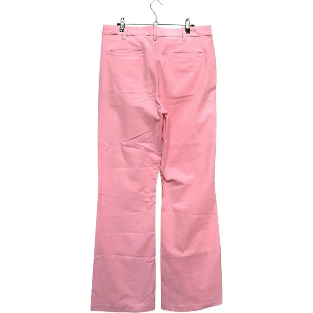NWT Outerknown Avery Cotton High Waisted Corduroy Bootcut Pants Pink Women's 10
